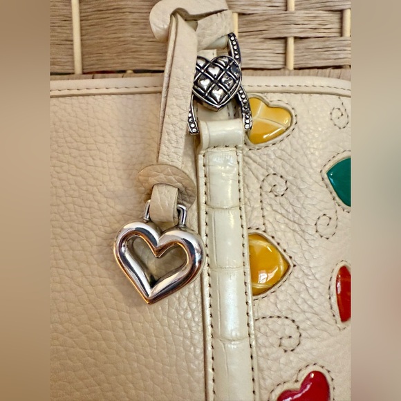 Brighton Ivory Handbag with Colorful Heart Accents - Picture 12 of 16